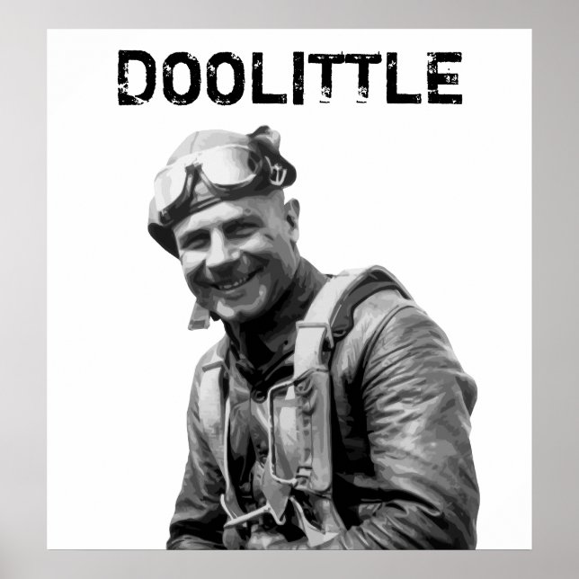 Poster Général Jimmy Doolittle — 2ÈME GUERRE MONDIALE Her (Devant)