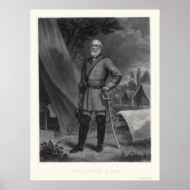 Poster Général Robert E Lee 1867 (Devant)