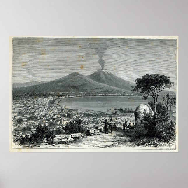 Poster General View of Naples (Devant)