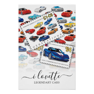 POSTER GÉNÉRATIONS D'ART AUTOMOBILE