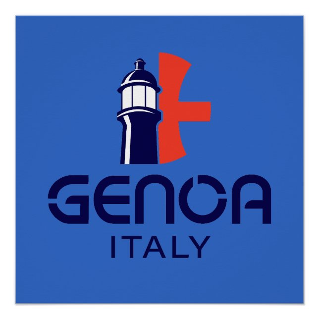 Poster Gênes Italie Europe (Devant)