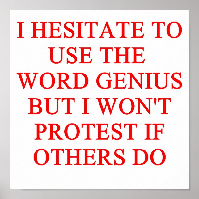 POSTER GÉNIE (Devant)