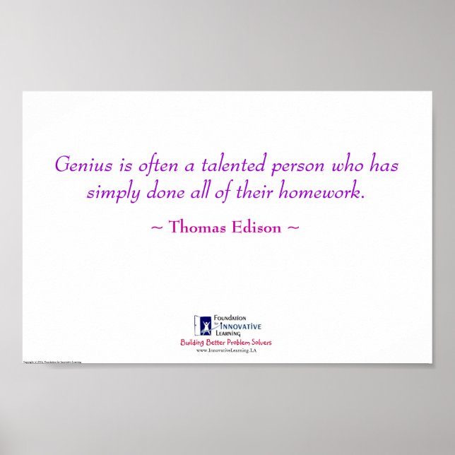 Poster Génie = Travail à domicile (Devant)