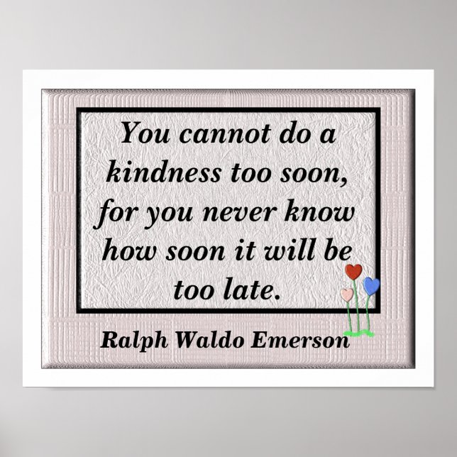 Poster Gentillesse (Devant)