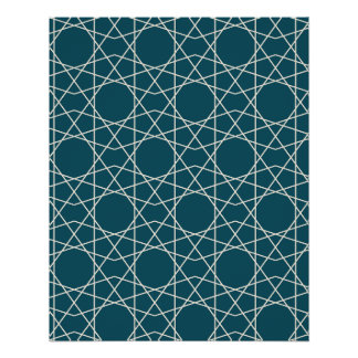 Poster Géométrie de la perle d'Ispahan