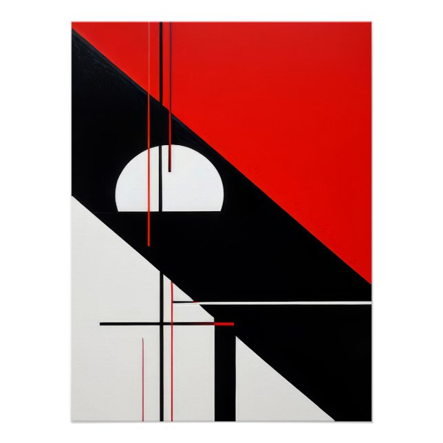 Poster Géométrie décorative (Devant)