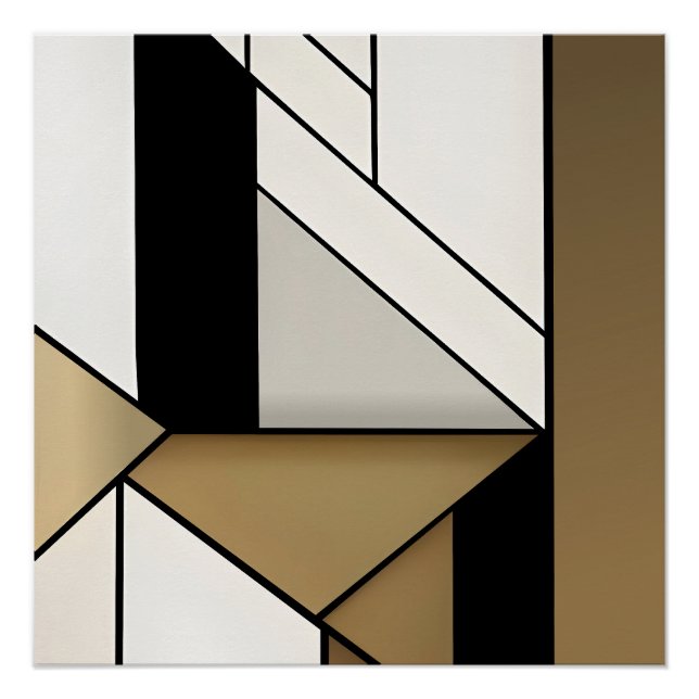 Poster Géométrie linéaire (Devant)