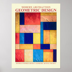 Poster géométrique Abstrait no 2