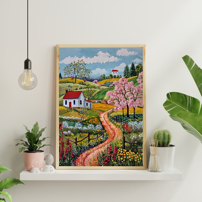 Poster géométrique Abstrait nordique (Matte) (Créateur téléchargé)