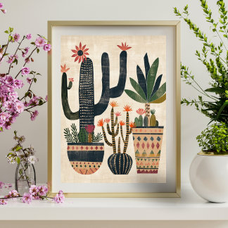 Poster géométrique Abstrait nordique (Matte) 15x19