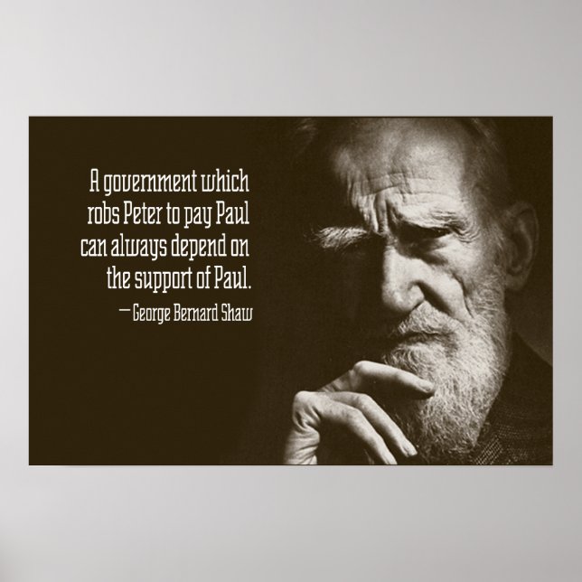 Poster George Bernard Shaw Citation (Devant)