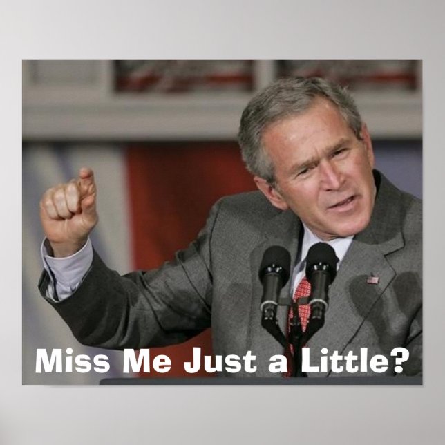 Poster George Bush/Miss Me Just a Little ? (Devant)