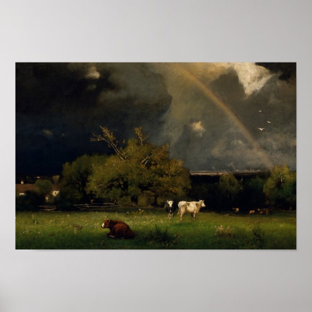 Poster George Inness - L'arc-en-ciel (Devant)