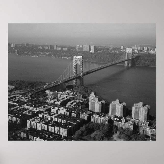 Poster George Washington Bridge NYC Photographie (Devant)