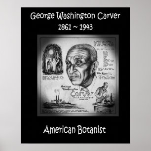 Poster George Washington Carver ~ Botaniste et inventeur 