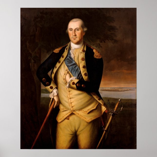 Poster George Washington par Charles Wilson Peale (Devant)