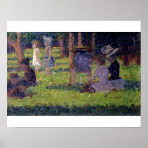 Poster Georges Pierre Seurat Etudier pour 'A Sunday Aft