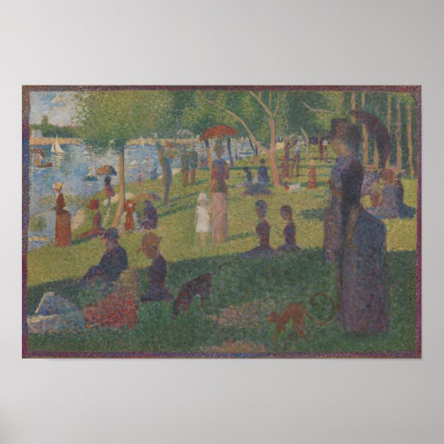 Poster Georges Pierre Seurat | Etudier pour un dimanche s (Devant)