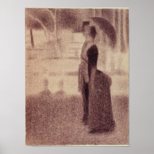 Poster Georges Pierre Seurat Study for Sunday Afternoon