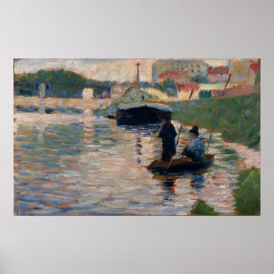 Poster Georges Pierre Seurat Vue sur la Seine