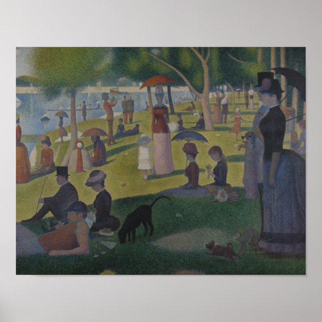 Poster Georges Seurat - A Sunday on La Grande Jatte (Devant)