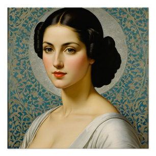 Poster "Georgiana Ruth Cole" Portrait de femme d'art fin