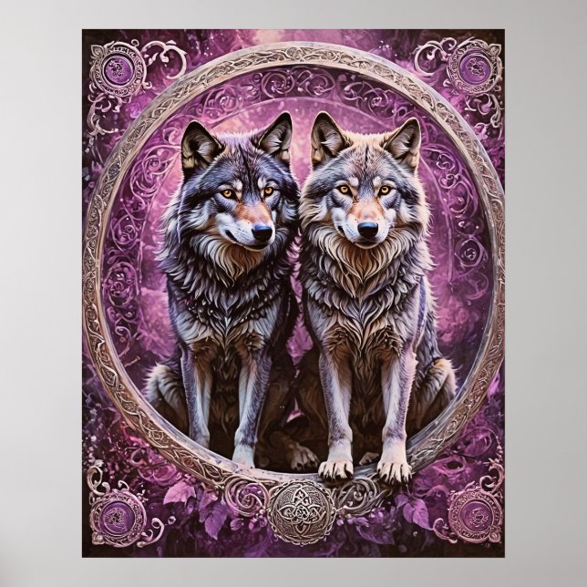 Poster Geri et Freki (Devant)