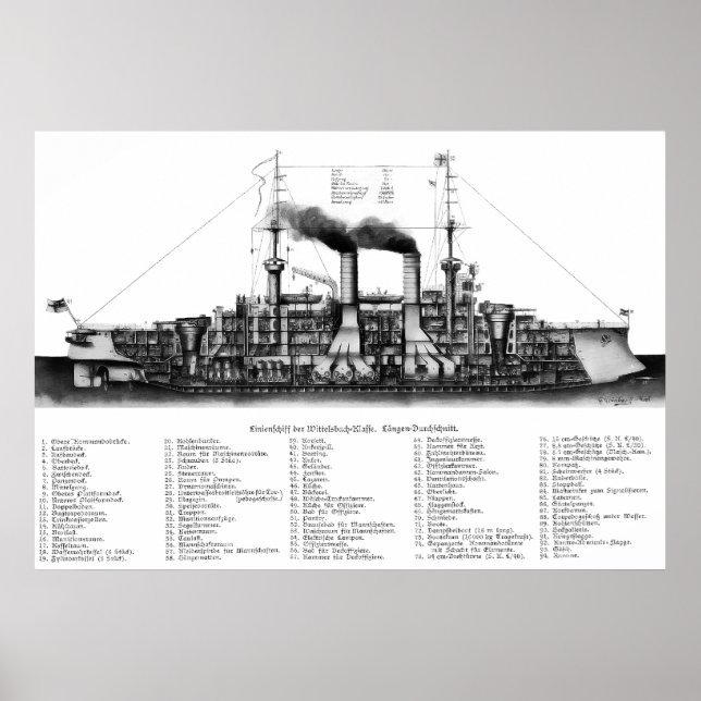 Poster German Armored Cruiser (Devant)