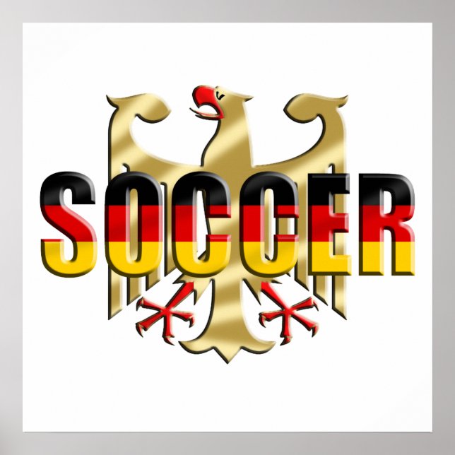 Poster Germany soccer flag football fans gifts (Devant)