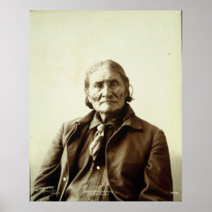 Poster Geronimo (Guiyatle) Apache Native American Indian