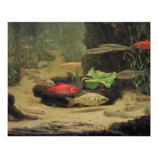 Poster Gerrit Willem Dijsselhof - Or/Silverfish Glossy (Devant)