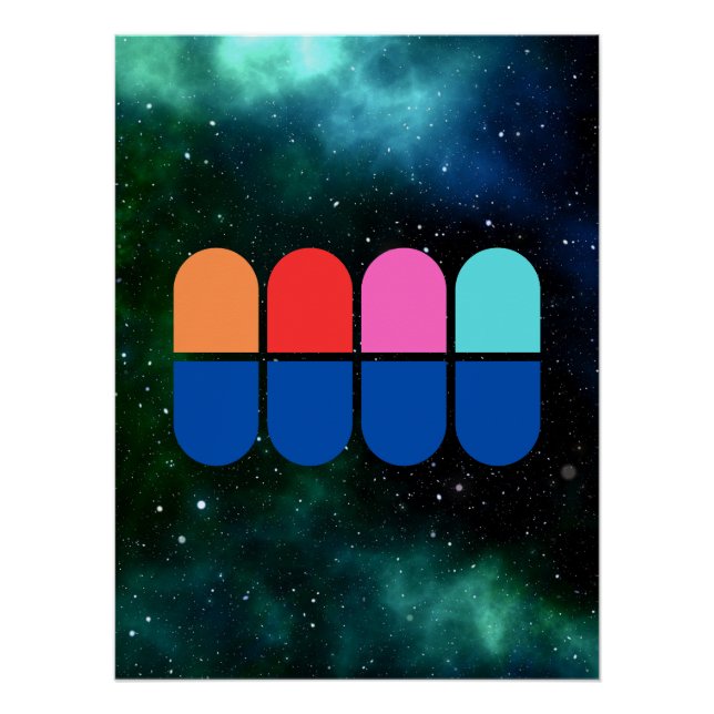 Poster Ghosts of the Cosmos - colourful (Devant)