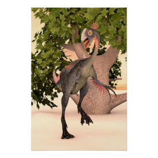 Poster Gigantoraptor Forest Guardian