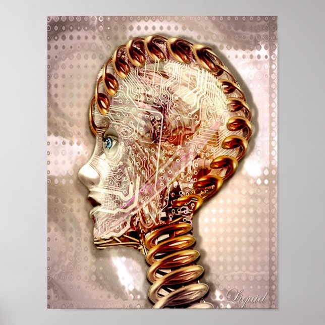 Poster Ginger Cyborg Print (Devant)