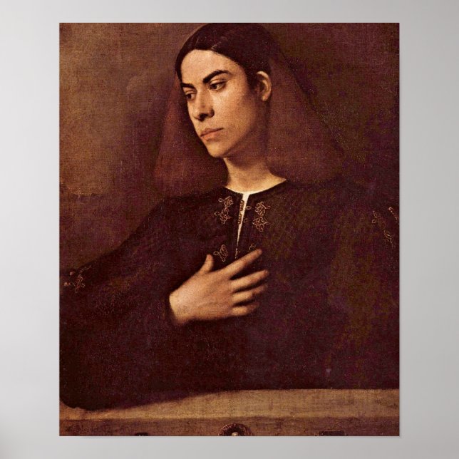 Poster Giorgione - Portrait d'Antonio Broccardo (Devant)