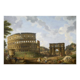 Poster Giovanni Paolo Panini Vue du Colisée