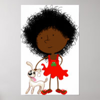 Poster Girl And Her Dog