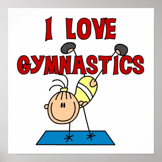 Poster Girl I Love Gymnastics (Devant)