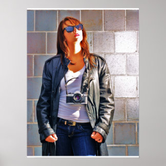 Poster Girl with a Camera