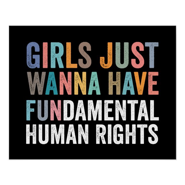 Poster Girls Just Wanna Have Fundamental Rights (Devant)