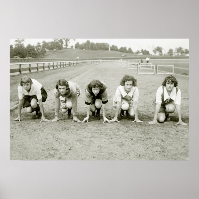 Poster Girls Track, années 1920 (Devant)