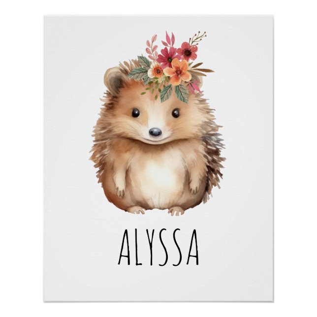 Poster Girly Hedgehog (Devant)