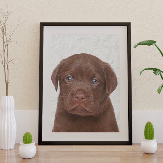 Poster glacé au chocolat Labrador (Créateur téléchargé)