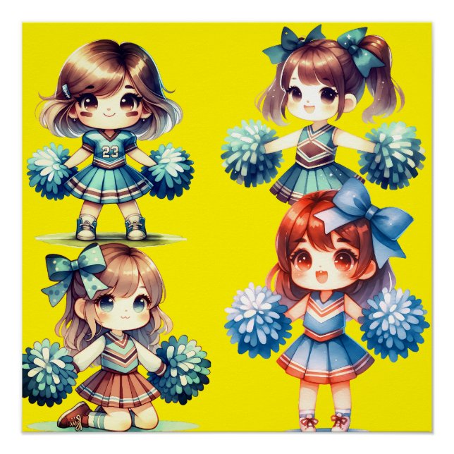 Poster glacé Cheerleaders (Devant)