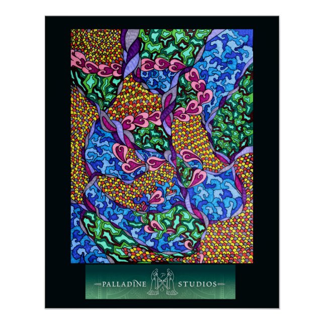 Poster glacé 'Dreams Never Touch the Earth' (Devant)