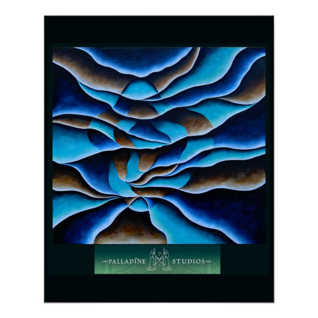 Poster glacé 'Island Vibes' (Devant)