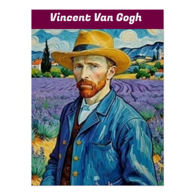 Poster glacé Vincent Van Gogh (Devant)