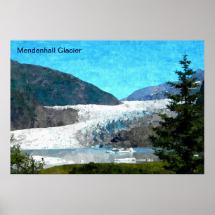 Poster Glacier Mendenhall