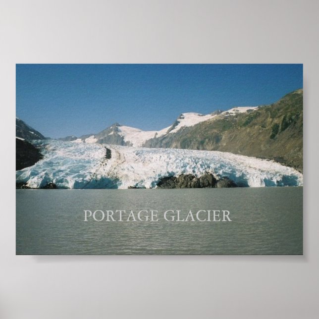 Poster Glacier Portage, Alaska (Devant)