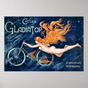Poster Gladiateur Cycles par Georges Massias Vintage